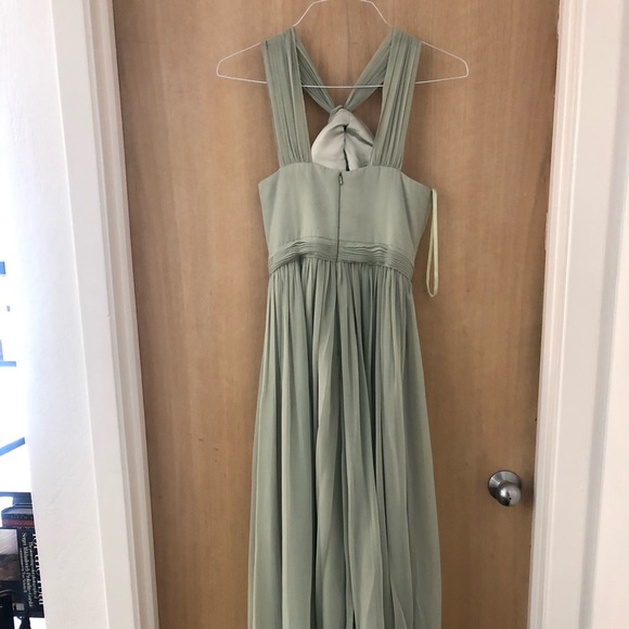 Sage Bridesmaid Dress - Picture 3 of 5